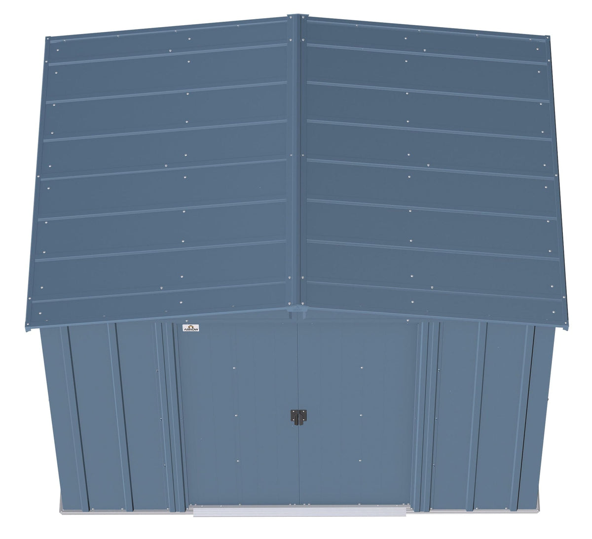 Classic Galvanized Steel Storage Shed, Blue Grey, 8-ft x 6-ft U3O5 - product image 8