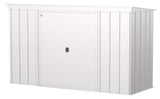 Classic Galvanized Steel Storage Shed, Flute Grey, 10-ft x 4-ft E6H9 - product image 1