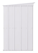 Classic Galvanized Steel Storage Shed, Flute Grey, 10-ft x 4-ft E6H9 - product image 4