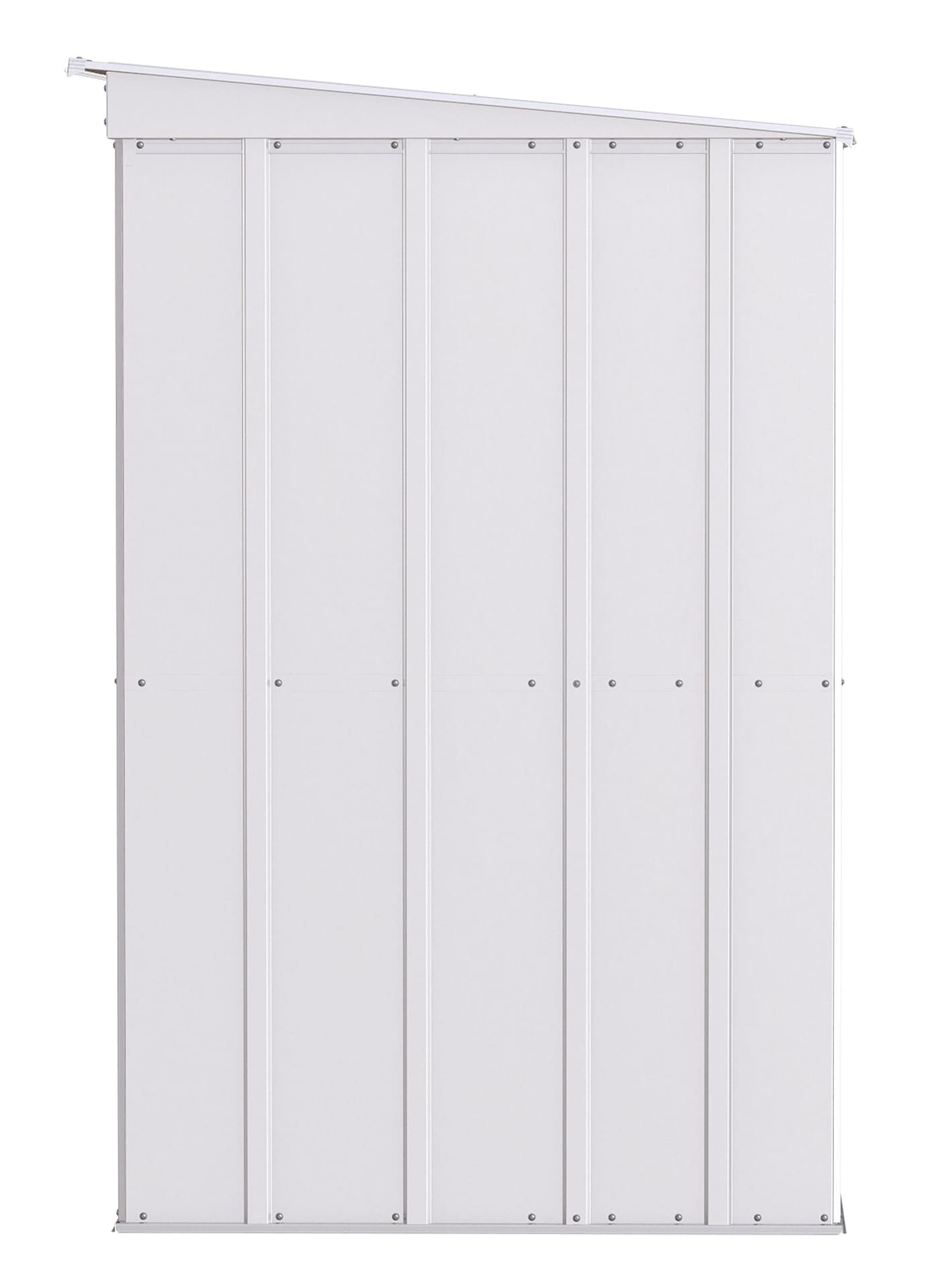 Classic Galvanized Steel Storage Shed, Flute Grey, 10-ft x 4-ft E6H9 - product image 5
