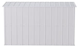 Classic Galvanized Steel Storage Shed, Flute Grey, 10-ft x 4-ft E6H9 - product image 6
