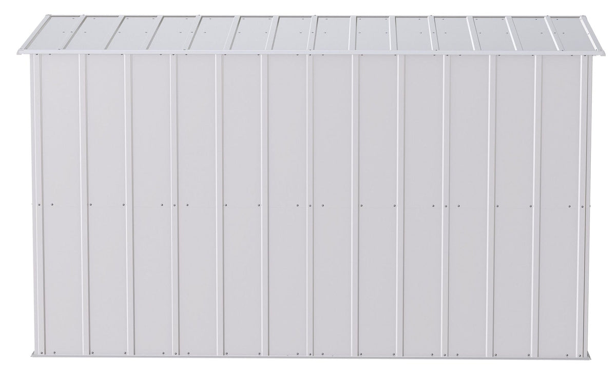 Classic Galvanized Steel Storage Shed, Flute Grey, 10-ft x 4-ft E6H9 - product image 6