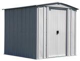 Classic Galvanized Steel Storage Shed, Flute Grey, 6-ft x 7-ft L2C2 - product image 1
