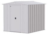 Classic Galvanized Steel Storage Shed, Flute Grey, 6-ft x 7-ft L2C2 - product image 2