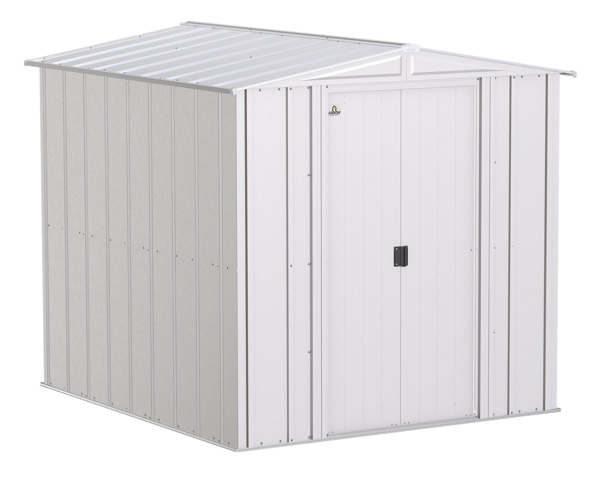 Classic Galvanized Steel Storage Shed, Flute Grey, 6-ft x 7-ft L2C2 - product image 3