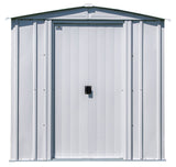 Classic Galvanized Steel Storage Shed, Flute Grey, 6-ft x 7-ft L2C2 - product image 4