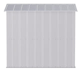 Classic Galvanized Steel Storage Shed, Flute Grey, 6-ft x 7-ft L2C2 - product image 5