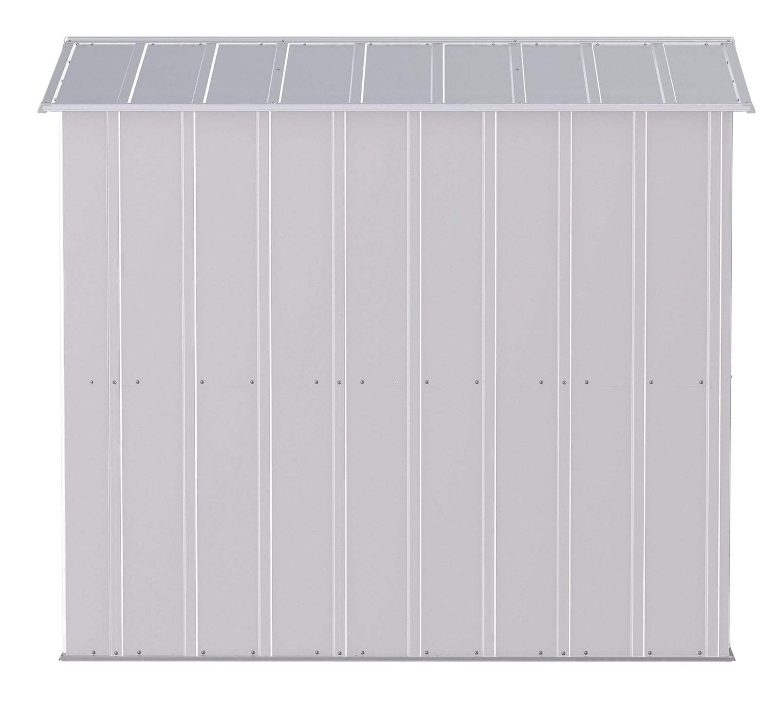 Classic Galvanized Steel Storage Shed, Flute Grey, 6-ft x 7-ft L2C2 - product image 5