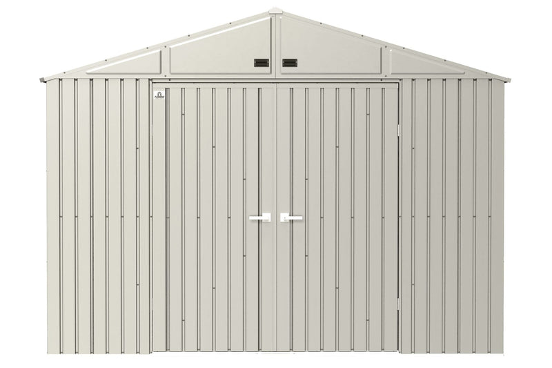 Elite 10x12-ft Cool Grey Corrosion-Resistant Steel Storage Shed V9O8