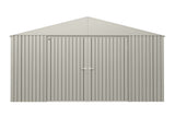 Elite 14x12-ft Cool Grey Weather-Resistant Steel Shed W6F8 - product image 1