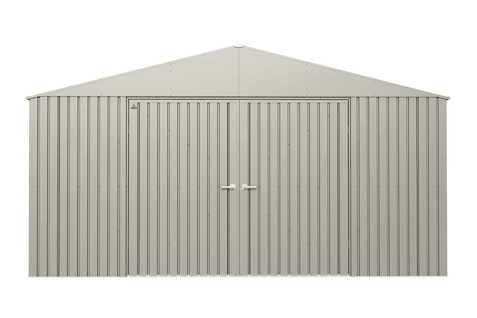 Elite 14x12-ft Cool Grey Weather-Resistant Steel Shed W6F8 - product image 1