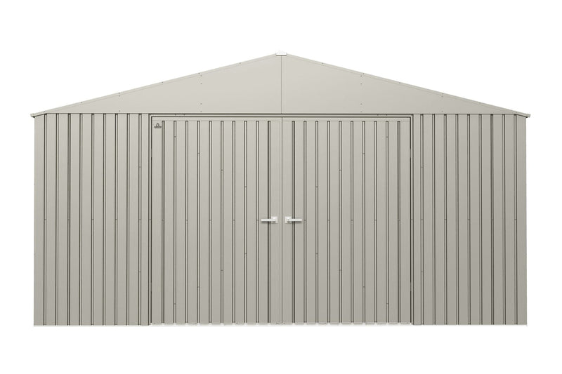 Elite 14x12-ft Cool Grey Weather-Resistant Steel Shed W6F8