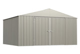Elite 14x12-ft Cool Grey Weather-Resistant Steel Shed W6F8 - product image 4