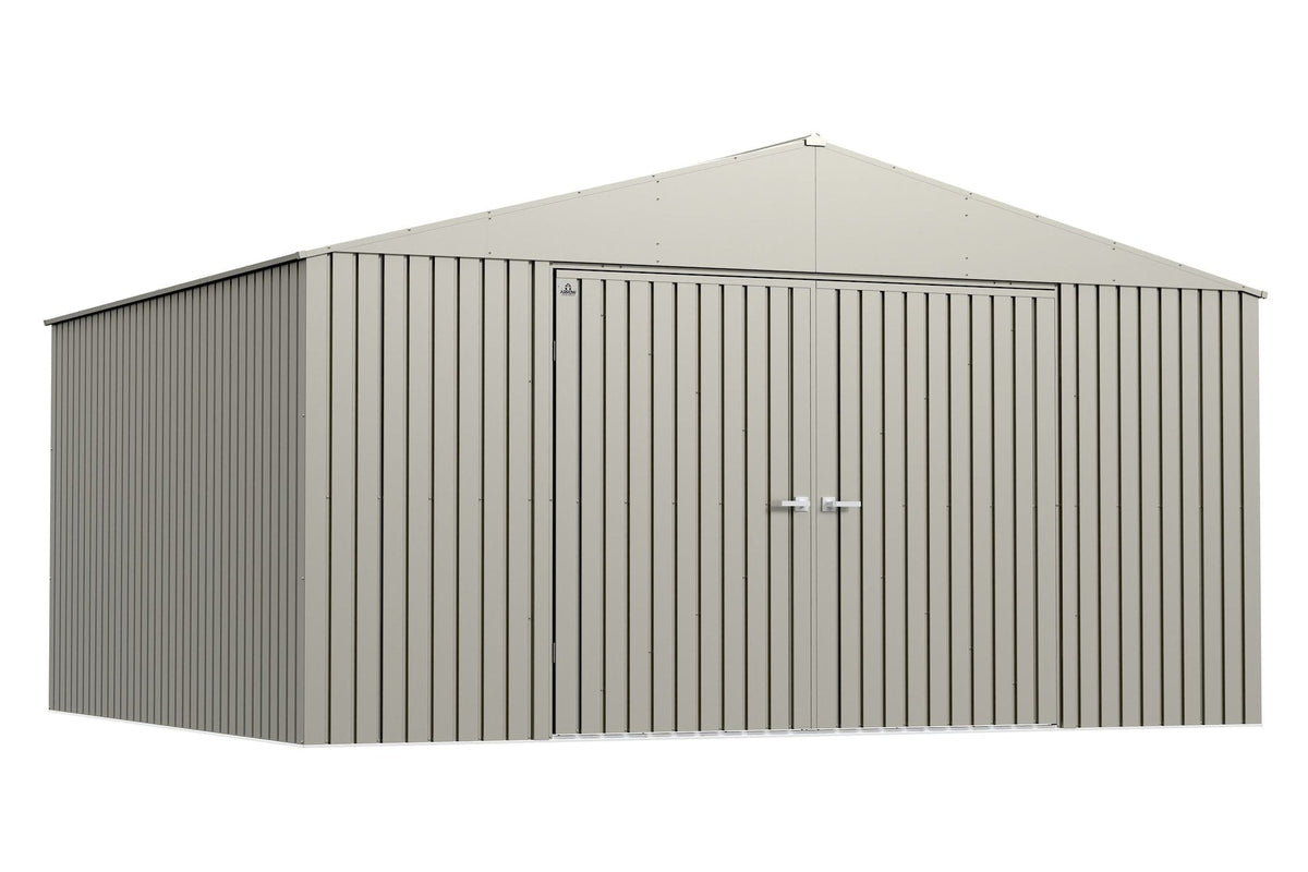 Elite 14x12-ft Cool Grey Weather-Resistant Steel Shed W6F8 - product image 4