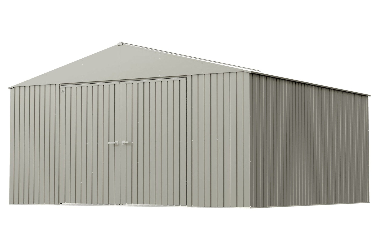 Elite 14x14-ft Cool Grey Corrosion-Resistant Steel Storage Shed P0E6 - product image 1