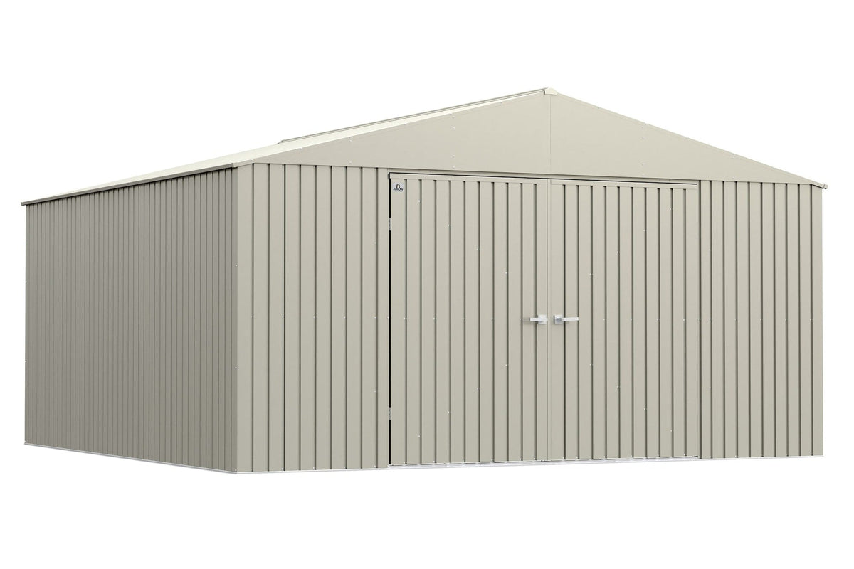 Elite 14x14-ft Cool Grey Corrosion-Resistant Steel Storage Shed P0E6 - product image 2
