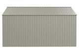 Elite 14x14-ft Cool Grey Corrosion-Resistant Steel Storage Shed P0E6 - product image 3