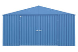 Elite 14x14-ft Corrosion-Resistant Blue Grey Steel Shed F7S9 - product image 1