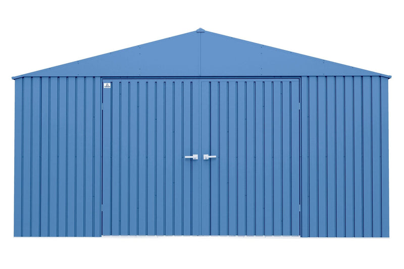 Elite 14x14-ft Corrosion-Resistant Blue Grey Steel Shed F7S9