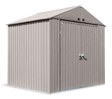 Elite Steel Storage Shed with Pent Roof, Cool Grey, 8-ft x 6-ft V8E8 - product image 1