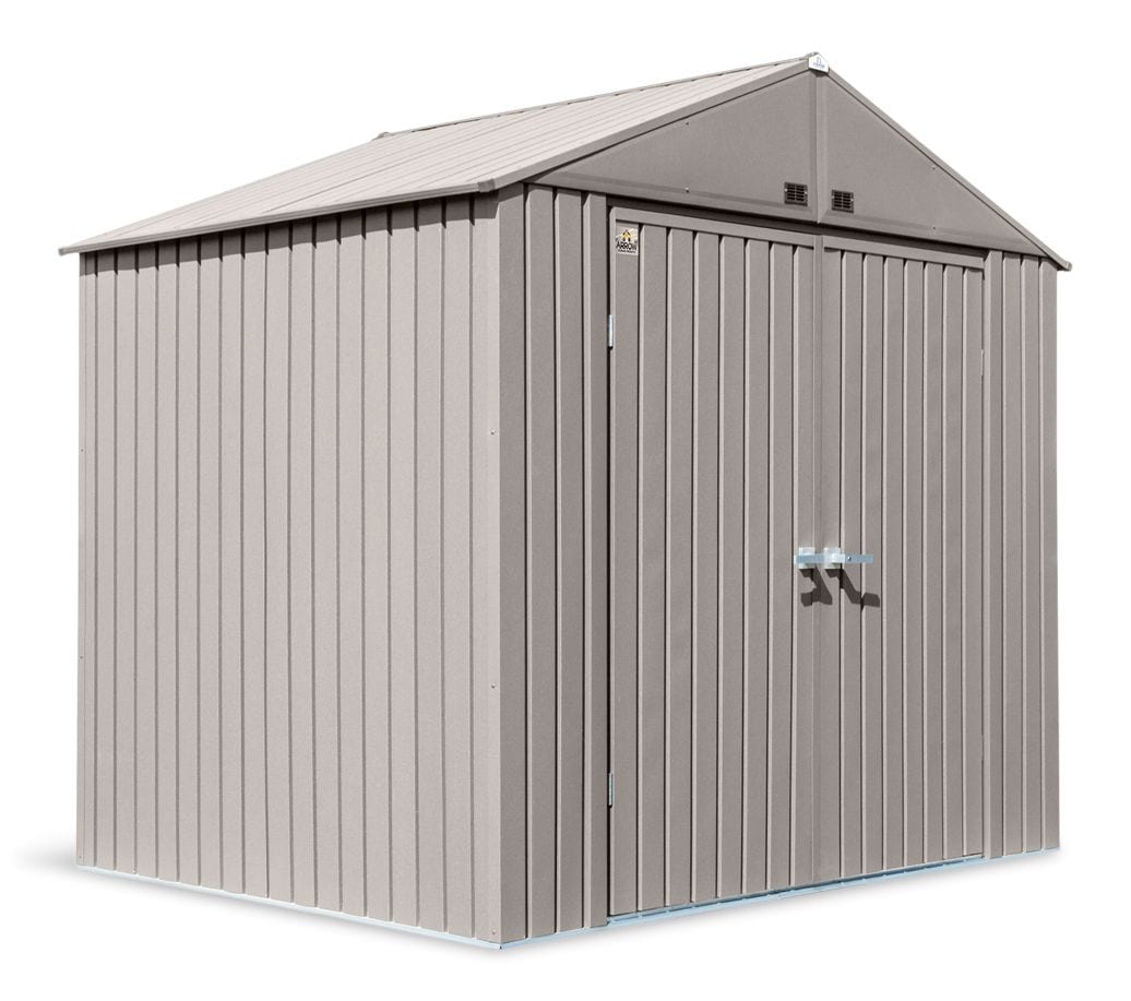 Elite Steel Storage Shed with Pent Roof, Cool Grey, 8-ft x 6-ft V8E8 - product image 1