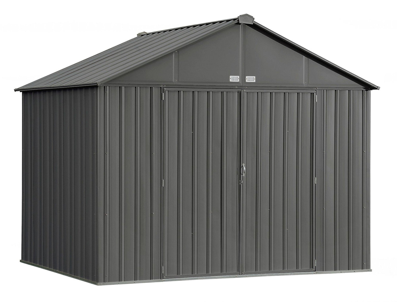 EZEE Galvanized Steel Storage Shed, Charcoal, 10-ft x 8-ft Q3R0 - product image 1