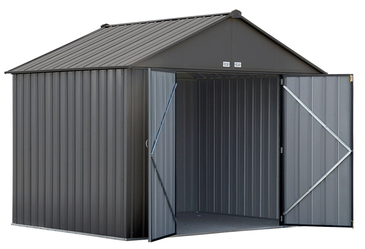 EZEE Galvanized Steel Storage Shed, Charcoal, 10-ft x 8-ft Q3R0 - product image 4