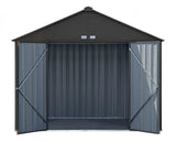 EZEE Galvanized Steel Storage Shed, Charcoal, 10-ft x 8-ft Q3R0 - product image 5