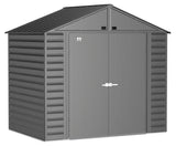 Select Galvanized Steel Storage Shed, Charcoal, 8-ft x 6-ft W7H9 - product image 1