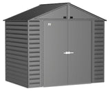 Select Galvanized Steel Storage Shed, Charcoal, 8-ft x 6-ft W7H9 - product image 3