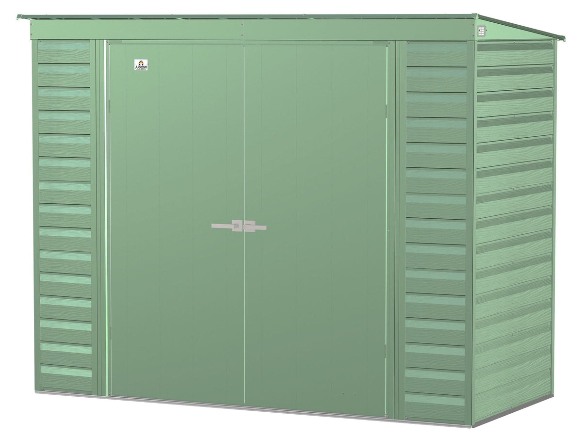 Select Galvanized Steel Storage Shed, Sage Green, 8-ft x 4-ft W6Q6 - product image 2