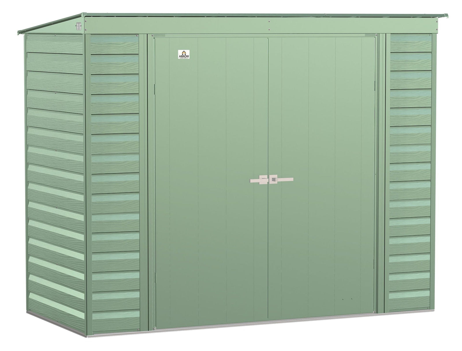 Select Galvanized Steel Storage Shed, Sage Green, 8-ft x 4-ft W6Q6 - product image 3