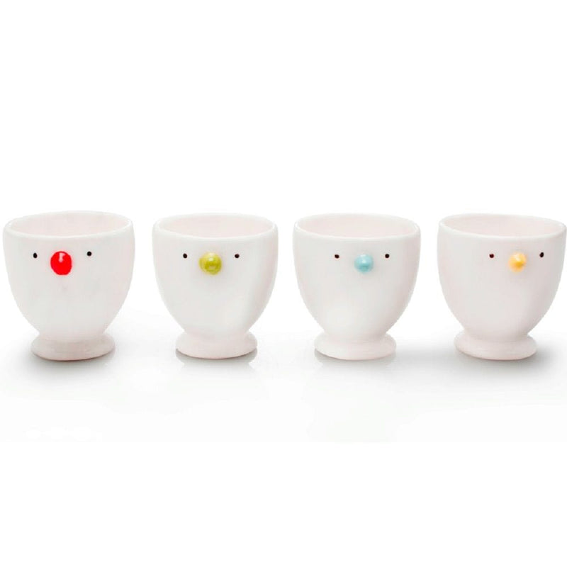 Chick Porcelain Egg Cups, 4-pk Q5B9