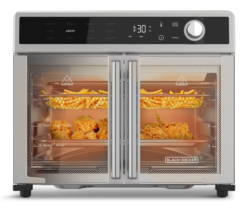 12-in-1 French Door Digital Countertop Convection Oven with Air Fry, 6-Slices I6X3