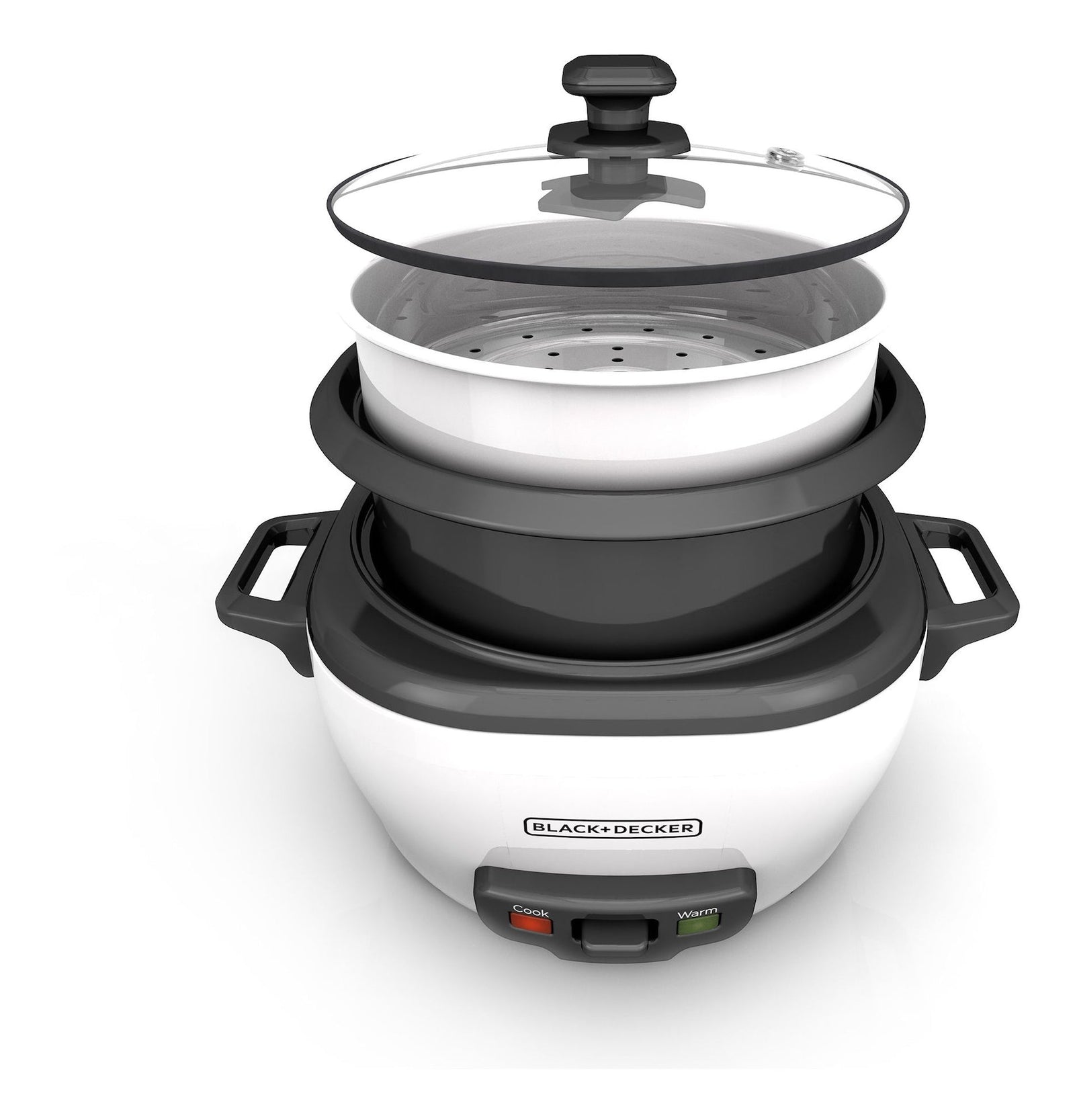 Rice Cooker & Non-Stick Steamer White, 16 Cups C2I2 - product image 2