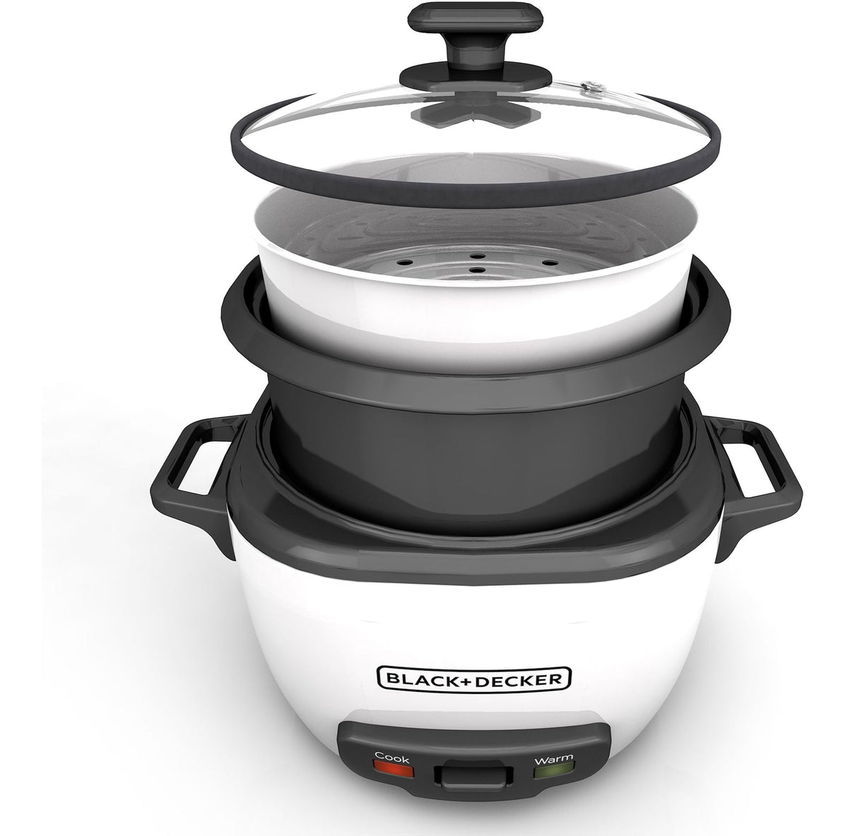 Rice Cooker & Non-Stick Steamer White, 16 Cups C2I2 - product image 5