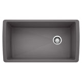 Diamond SILGRANIT 33-in Super Single Undermount Kitchen Sink, Cinder Z9D5 - product image 1