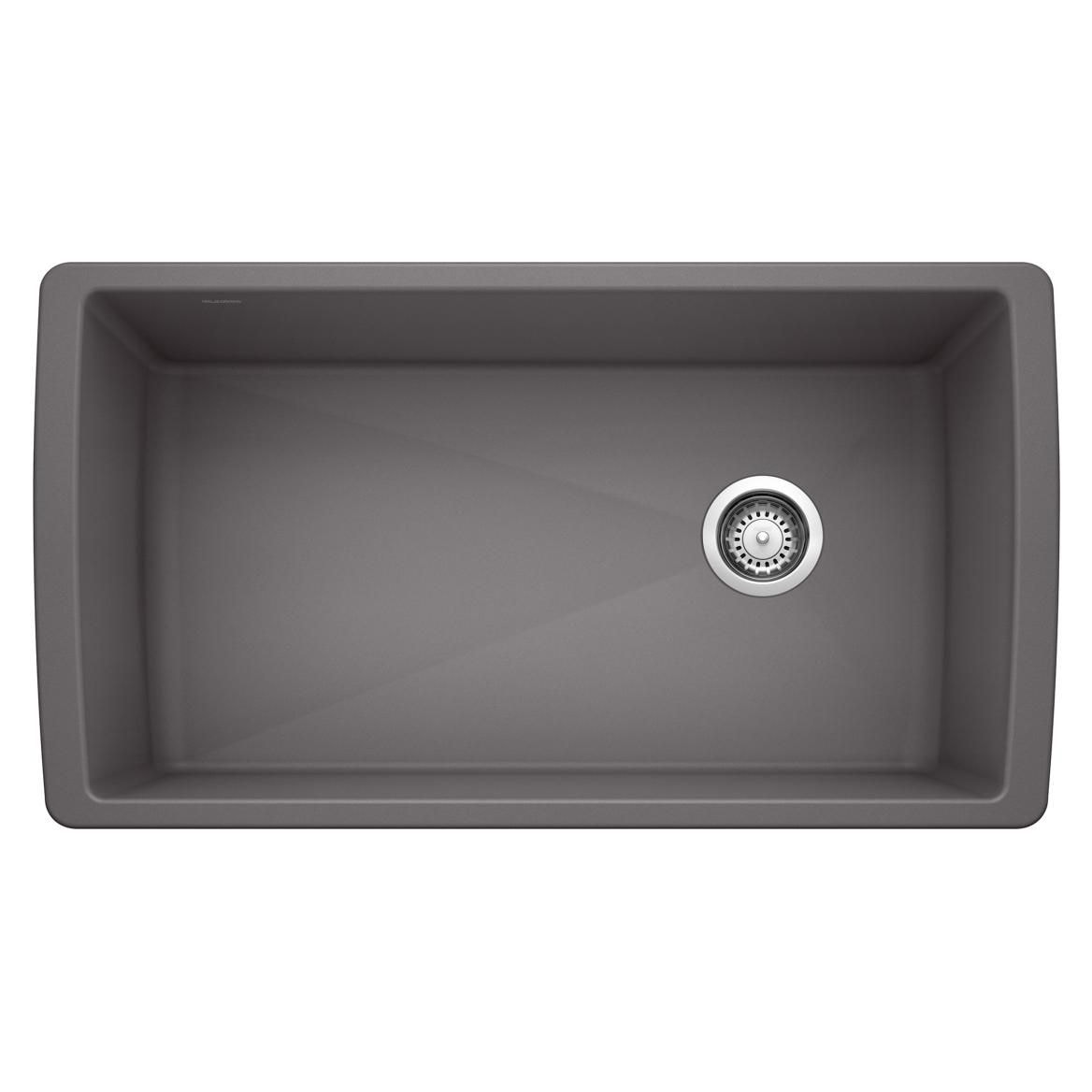 Diamond SILGRANIT 33-in Super Single Undermount Kitchen Sink, Cinder Z9D5 - product image 1