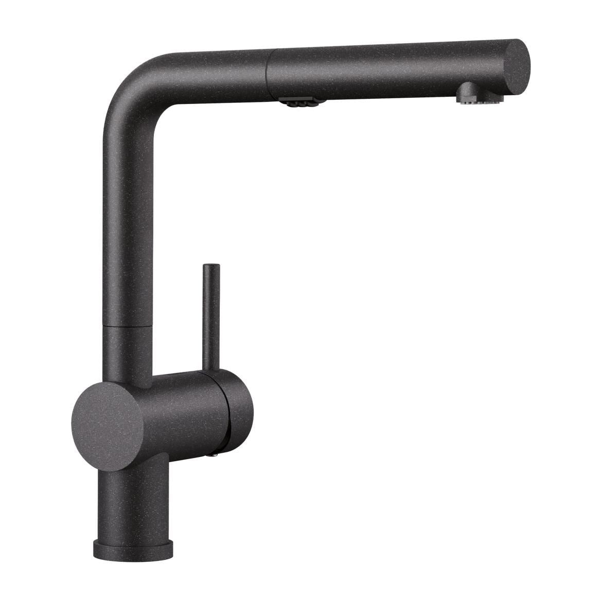 Linus Low Arc Pull-Out Dual-Spray Kitchen Faucet, Anthracite J6O5 - product image 1