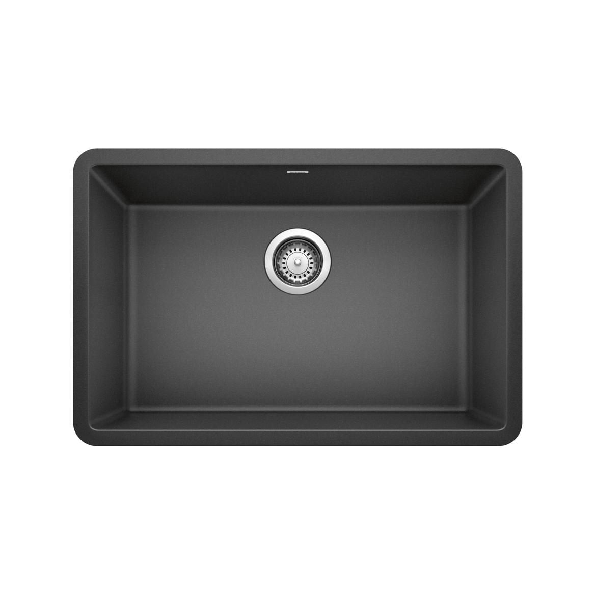 Precis SILGRANIT 27-in Single Bowl Undermount Kitchen Sink, Anthracite E3P1 - product image 1