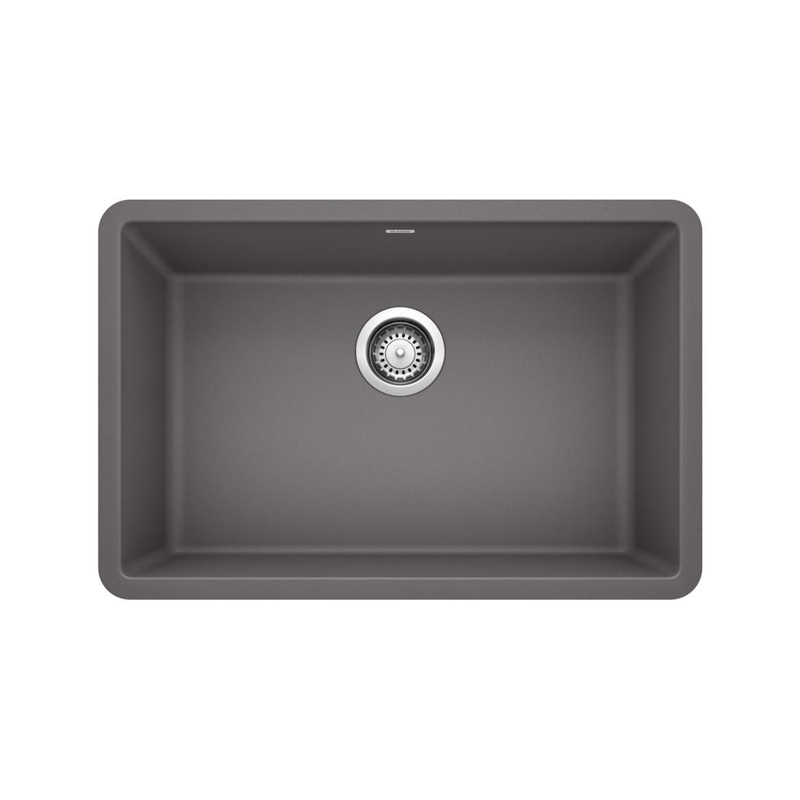 Precis SILGRANIT 27-in Single Bowl Undermount Kitchen Sink, Cinder B6Q3 - product image 1