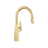 Rivana High-Arc Pull-Down Dual-Spray Kitchen Faucet, Satin Gold F4O7 - product image 1