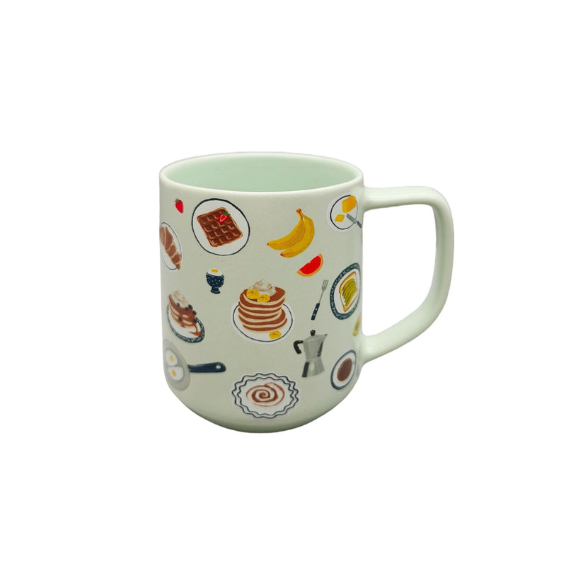 Breakfast Suite Stoneware Mug, Green, 18-oz H4M7
