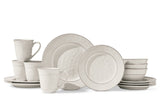 Gablehurst Stoneware Dinnerware Set with Mugs, Serves 4, 16-pc, Cream Reactive Glaze D5L0 - product image 2
