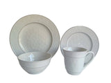 Gablehurst Stoneware Dinnerware Set with Mugs, Serves 4, 16-pc, Cream Reactive Glaze D5L0 - product image 6