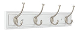 Galena Stainless Steel 4-Hook Pill Top Rail, White/Silver, 27-in B8J3 - product image 1