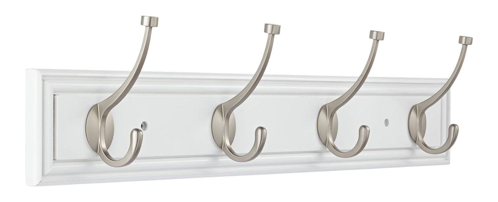 Galena Stainless Steel 4-Hook Pill Top Rail, White/Silver, 27-in W5X1 - product image 1