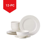Highbury Ribbed New Bone Dinnerware Set, Serves 4, 12-pc, White J2K4 - product image 5