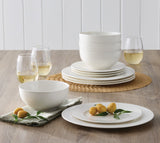Highbury Ribbed New Bone Dinnerware Set, Serves 4, 12-pc, White J2K4 - product image 6
