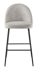 Koen Bar Elegant Counter Stool with Footrest, Grey G5Y9 - product image 2